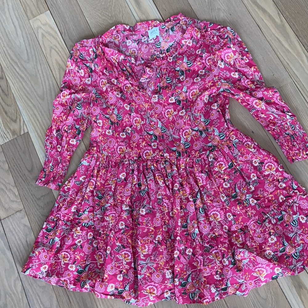 SOLD - MISA Maya Dress in Falaise Floral (Pink) - Picture 12 of 12